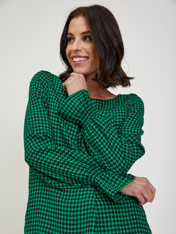 Orsay Bluză de damă verde cu model ORSAY