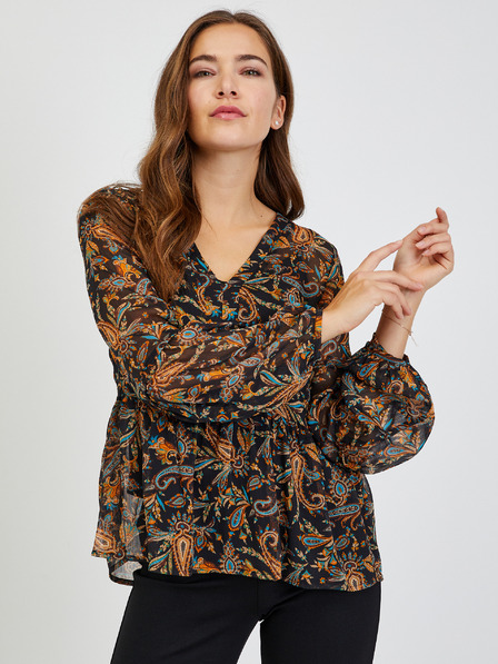 Orsay Bluză de damă cu model maro-negru ORSAY