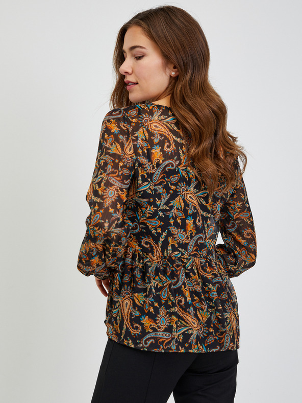 Orsay Bluză de damă cu model maro-negru ORSAY