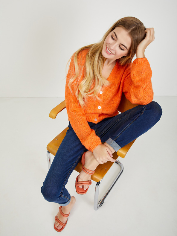 Orsay Cardigan de damă portocaliu ORSAY