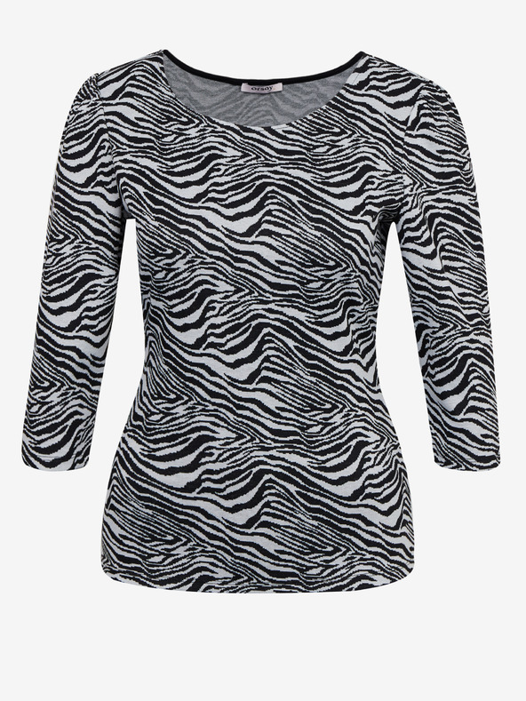 Orsay Bluză de damă cu model alb și negru ORSAY