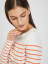 Orsay Bluză de damă în dungi alb-portocaliu ORSAY