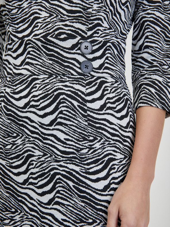 Orsay Rochie de damă cu model alb-negru ORSAY