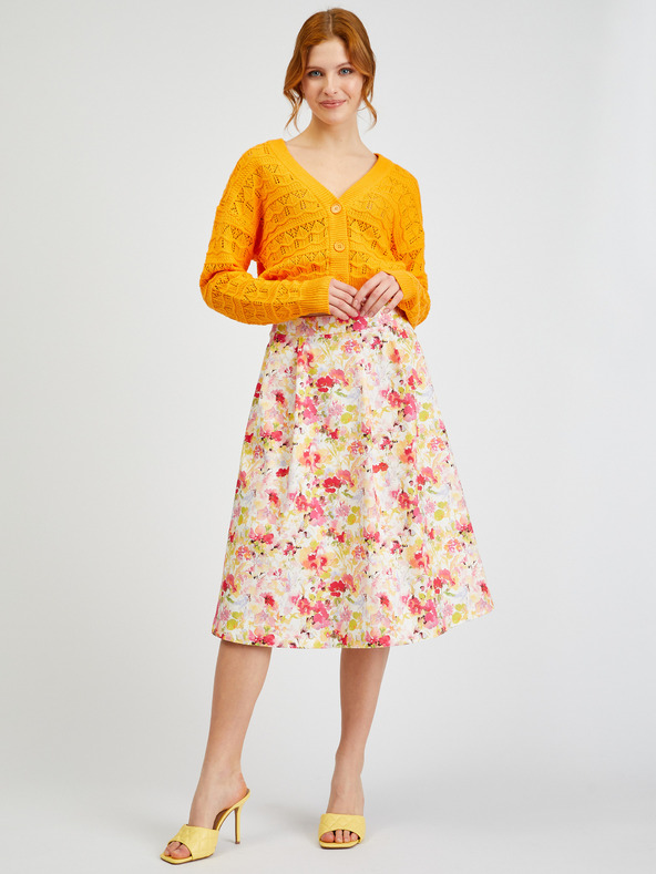 Orsay Cardigan de damă cu model portocaliu ORSAY