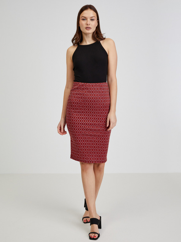 Orsay Fustă roșie de damă cu model ORSAY