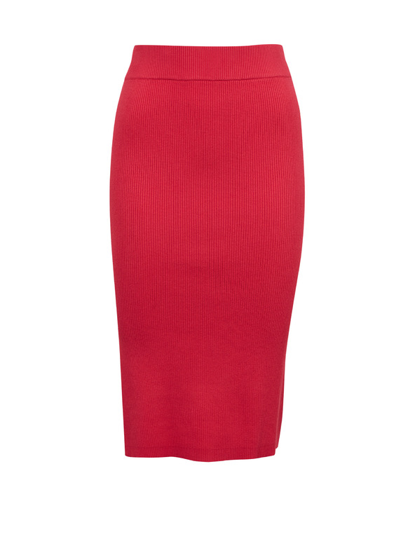 Orsay Fustă de damă roz închis cu fantă ORSAY