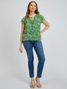 Orsay Bluză de damă verde cu model ORSAY
