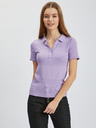 Orsay Tricou polo de damă tricotat mov deschis ORSAY