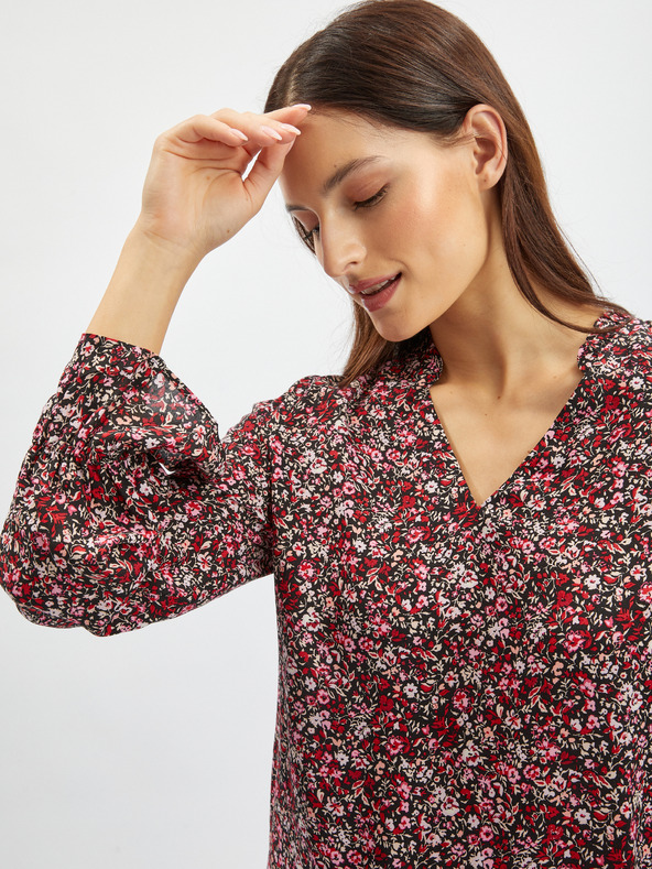 Orsay Bluză florală damă vișinie ORSAY