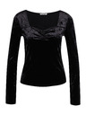 Orsay Bluză de damă din catifea neagră ORSAY