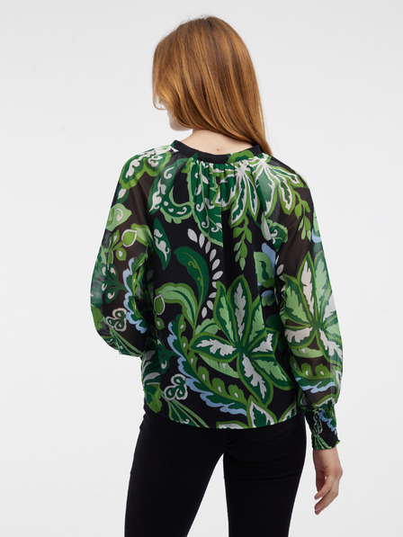 Orsay Bluză de damă verde cu model ORSAY