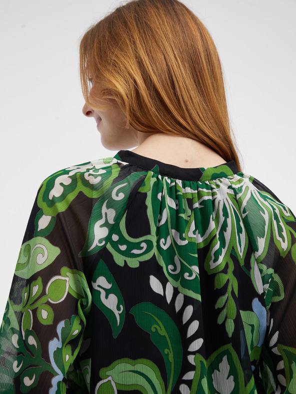 Orsay Bluză de damă verde cu model ORSAY