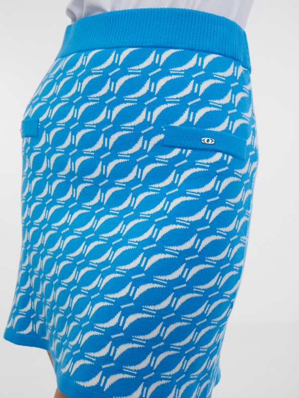 Orsay Fustă tricot cu model albastru pentru femei ORSAY