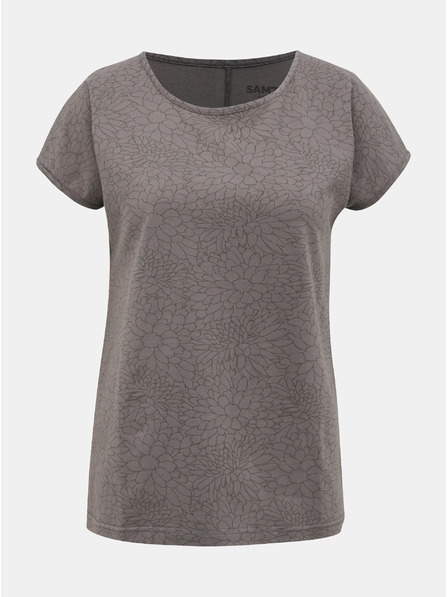 Sam 73 Tricou gri cu flori damă SAM 73