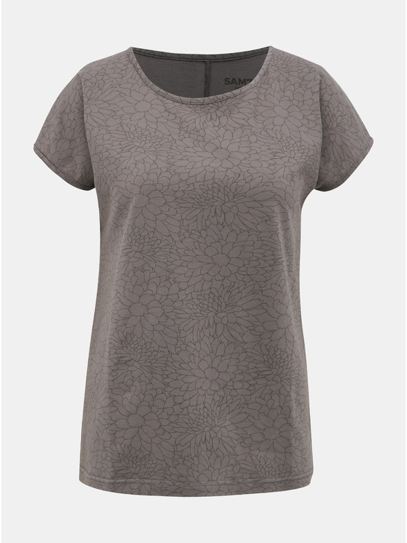 Sam 73 Tricou gri cu flori damă SAM 73