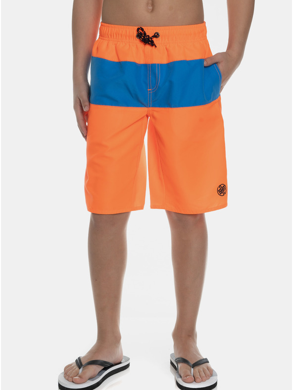 Sam 73 Costum de baie neon portocaliu pentru băieți SAM 73