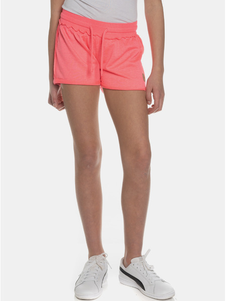 Sam 73 Pantaloni scurți sport roz neon pentru fete SAM 73