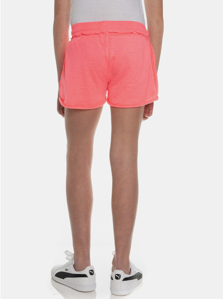 Sam 73 Pantaloni scurți sport roz neon pentru fete SAM 73