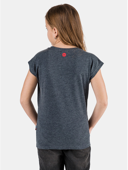 Sam 73 Tricou bleumarin cu imprimeu pentru fete SAM 73