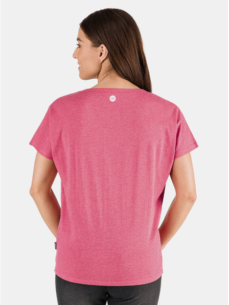 Sam 73 Tricou imprimat roz pentru femei SAM 73