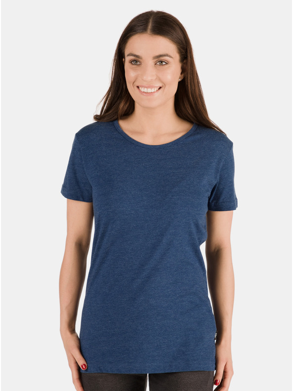Sam 73 Tricou de damă albastru închis cu imprimeu SAM 73