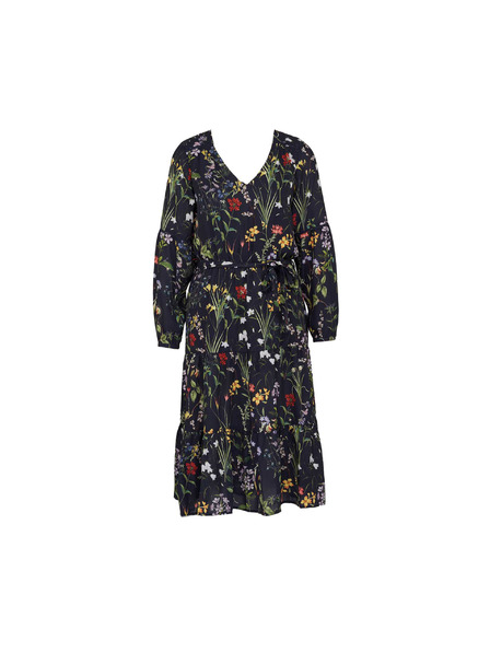 CAMAIEU Rochie verde închis cu imprimeu floral