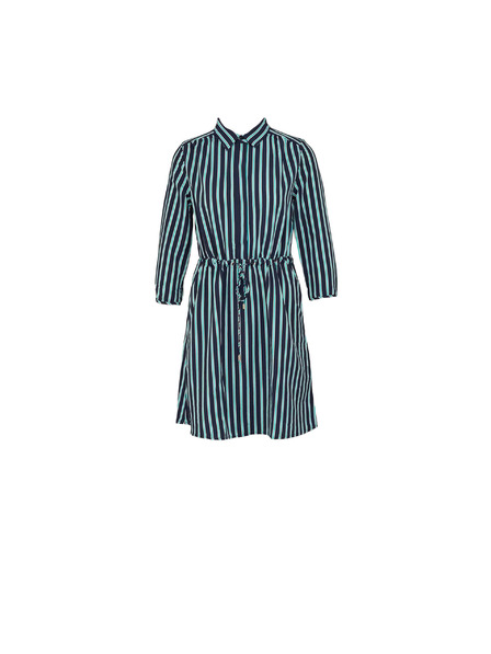CAMAIEU Rochie tip cămașă cu dungi