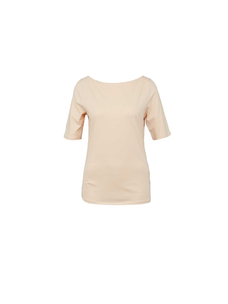 CAMAIEU Tricou în nuanță de cremă cu mânecă scurtă
