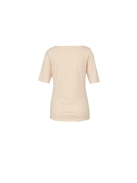 CAMAIEU Tricou în nuanță de cremă cu mânecă scurtă