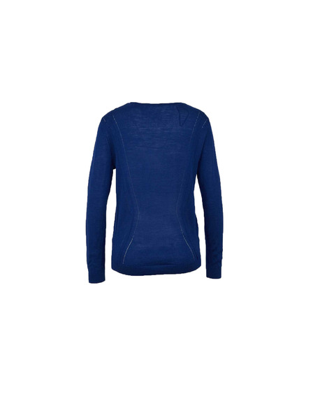 CAMAIEU Pulover basic din lână albastru CAMAIEU