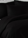 Kvalitex LUXURY COLLECTION Lenjerie de pat din satin francez 1+2, 240x200, 70x90cm negru