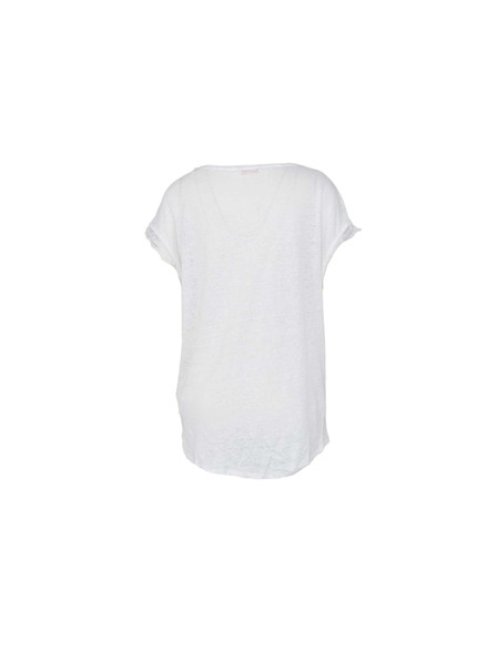 CAMAIEU Tricou alb cu mânecă scurtă