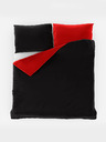 Kvalitex Lenjerie de pat din satin LUXURY COLLECTION 1+2, 240x200, 70x90cm roșu / negru Kvalitex
