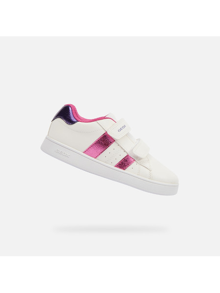 Geox Teniși albi pentru fete Geox Eclyper Girl