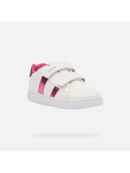 Geox Teniși albi pentru fete Geox Eclyper Girl