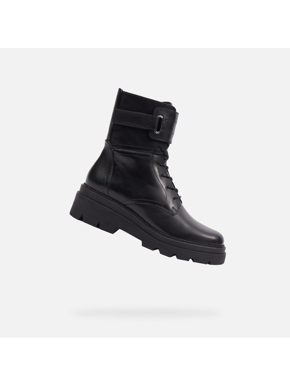 Geox Negru Cizme de gleznă Geox Felleny pentru femei