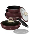 Berlingerhaus Set de vase de gătit cu mâner detașabil 9 piese Leonardo Collection BERLINGERHAUS