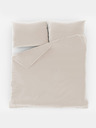 Kvalitex Lenjerie de pat în stil francez din bumbac unicolor 240x200, 70x90cm alb