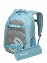 Meatfly Rucsac Meatfly Exile Grey Heather / Aqua 24 L + PENAR | Gri | Volum 24 L