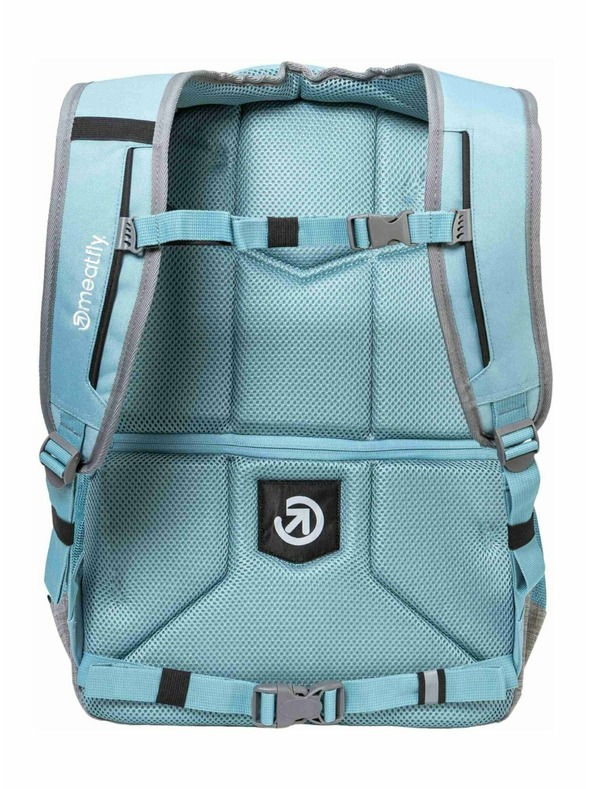 Meatfly Rucsac Meatfly Exile Grey Heather / Aqua 24 L + PENAR | Gri | Volum 24 L