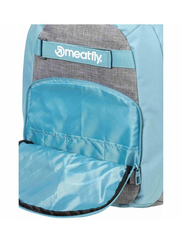 Meatfly Rucsac Meatfly Exile Grey Heather / Aqua 24 L + PENAR | Gri | Volum 24 L
