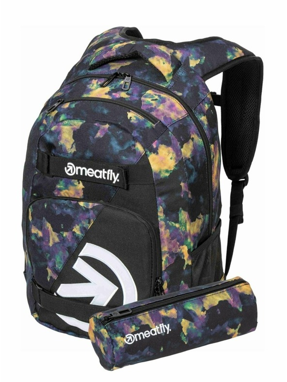 Meatfly Rucsac Meatfly Exile Dark Aquarel 24 L + PENAR | Volum 24 L