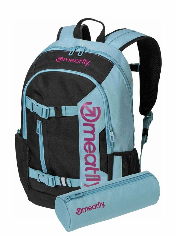 Meatfly Rucsac Meatfly Basejumper Aqua / Pink 22 L + PENAR | Volum 22 L