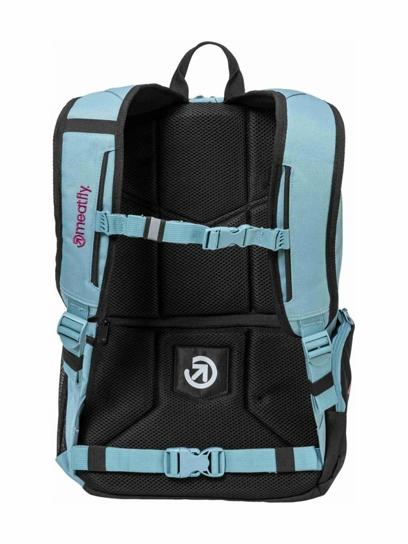 Meatfly Rucsac Meatfly Basejumper Aqua / Pink 22 L + PENAR | Volum 22 L
