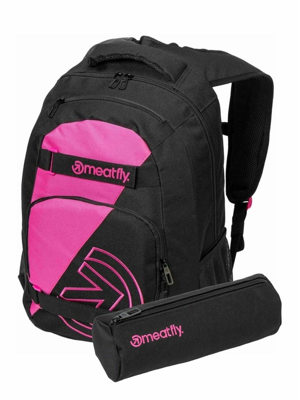 Meatfly Rucsac Meatfly Exile Pink / Black 24 L + PENAR | Volum 24 L