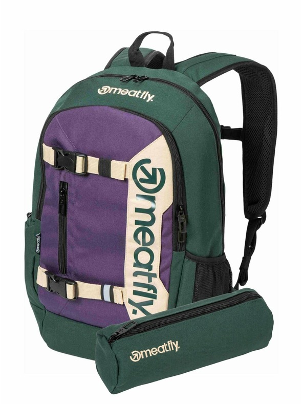 Meatfly Rucsac Meatfly Basejumper Botanical / Purple 22 L + PENAR | Volum 22 L
