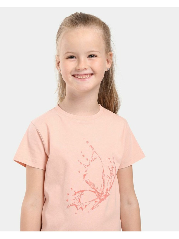 Kilpi Tricou din bumbac pentru fete Kilpi MALGA-JG Corai