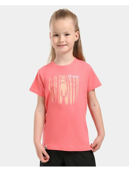 Kilpi Tricou din bumbac pentru fete Kilpi MALGA-JG Roz