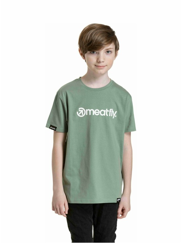 Meatfly Meatfly tricou pentru copii Bart Olive | Verde