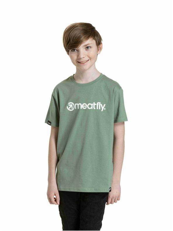 Meatfly Meatfly tricou pentru copii Bart Olive | Verde